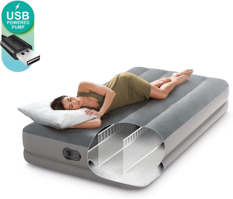 انتكس سرير هوائي  بتقنية دورا بيم برستيج بمضخة هواء بمنفذ USB 191 X 99 X 30سم - Image 2