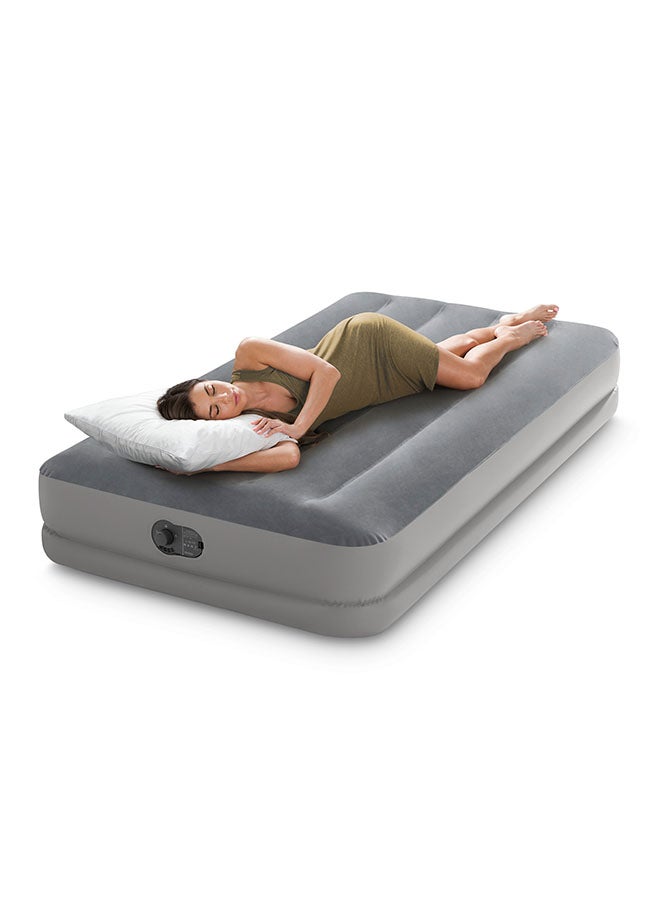 INTEX Dura Beam Prestige Airbed With Fastfill USB Pump Queen Size 60x80x12inch PVC Light/Dark Grey  - Image 5