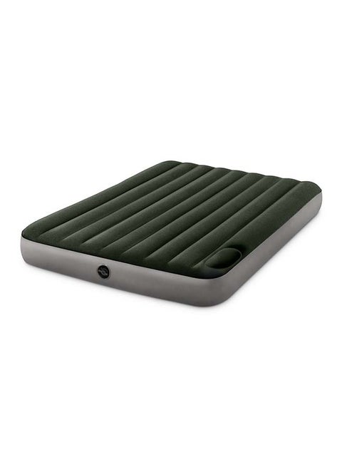 Dura Beam Downy Airbed With Foot Bip Queen Size PVC Green/Grey 203x25x152 cm