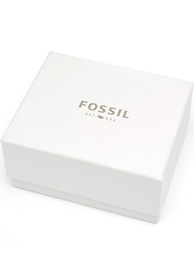 FOSSIL His And Her Lux Luther Stainless Steel Wrist Watch Gift Set - BQ2467 - 44mm- Silver - Image 5