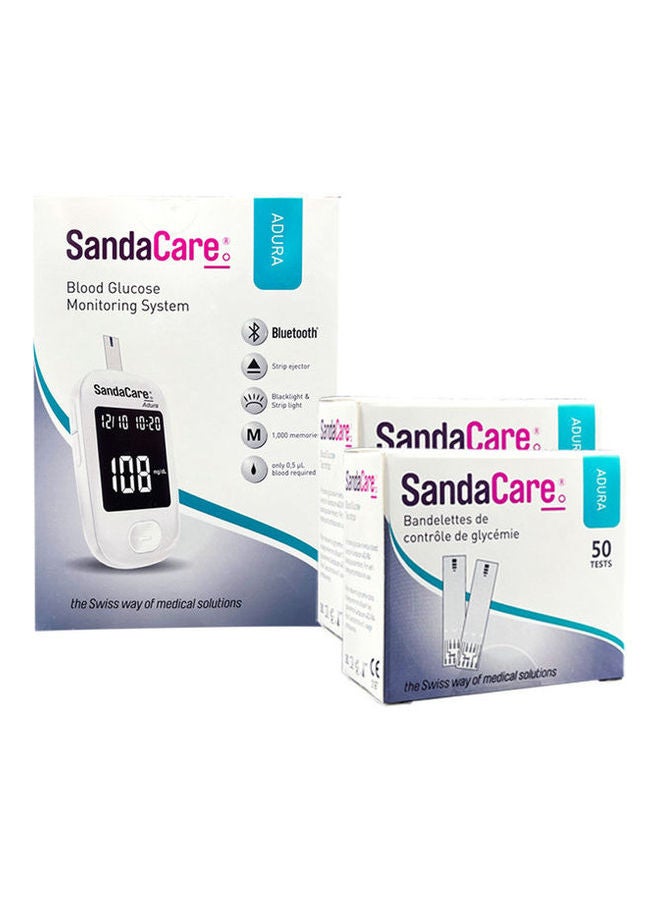 SandaCare Blood Glucose Meter Adura Bundle 1+2  - Image 1