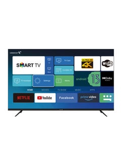 55-Inch Edgeless 4K UHD Smart TV With Dolby Audio And Wall Mount Included In The Box e55el1100 Black