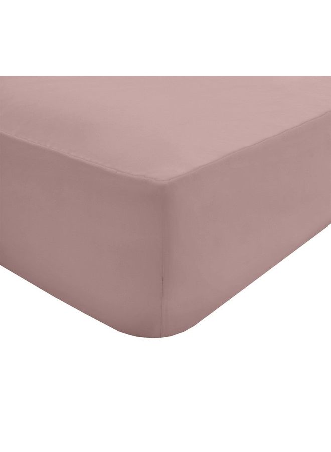 Super Soft Cosy Easy Care Non Iron Luxury Single Sized Fitted Sheet Cotton Blend Pink 90x190cm