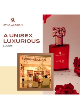 عطر روز 01 إكستريت دو بارفيوم، 50مل، عطر فاخر عالي الجودة، للجنسين، بلمسة الورد، زهري، فاكهي، مزيج فاخر للنساء والرجال 50ملليلتر - view 3