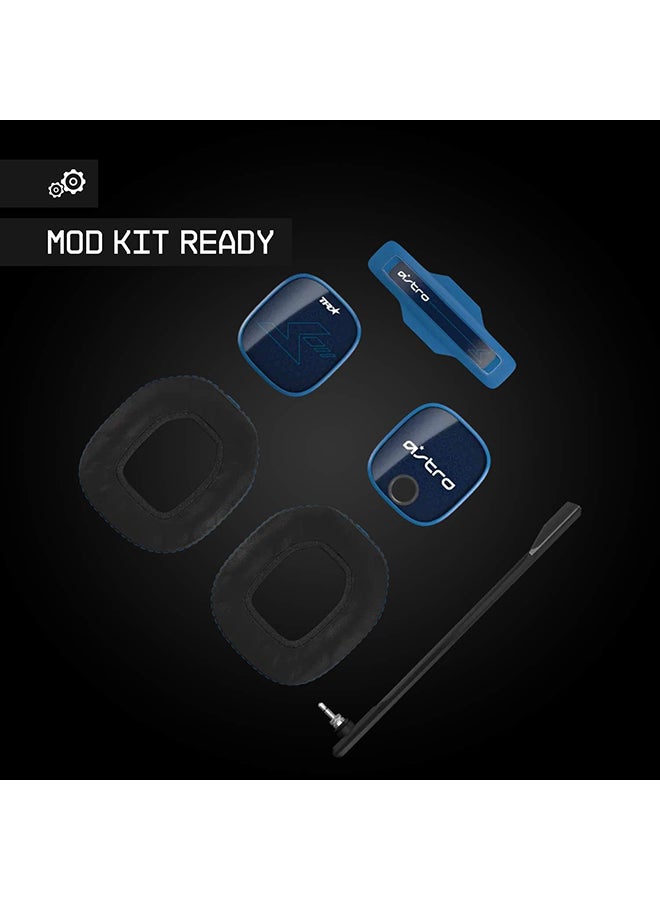 ASTRO - ASTRO Gaming A40 TR Wired Gaming Headset, ASTRO Audio V2, Dolby ATMOS, 3.5mm Audio Jack, Swappable Mic, for PS5, PS4, PC, Mac, Nintendo Switch, Mobile - Black/Blue - Image 1