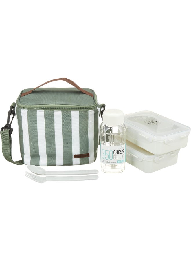 LocknLock Lunch Box 4 Piece Set Green 18cm - Image 1
