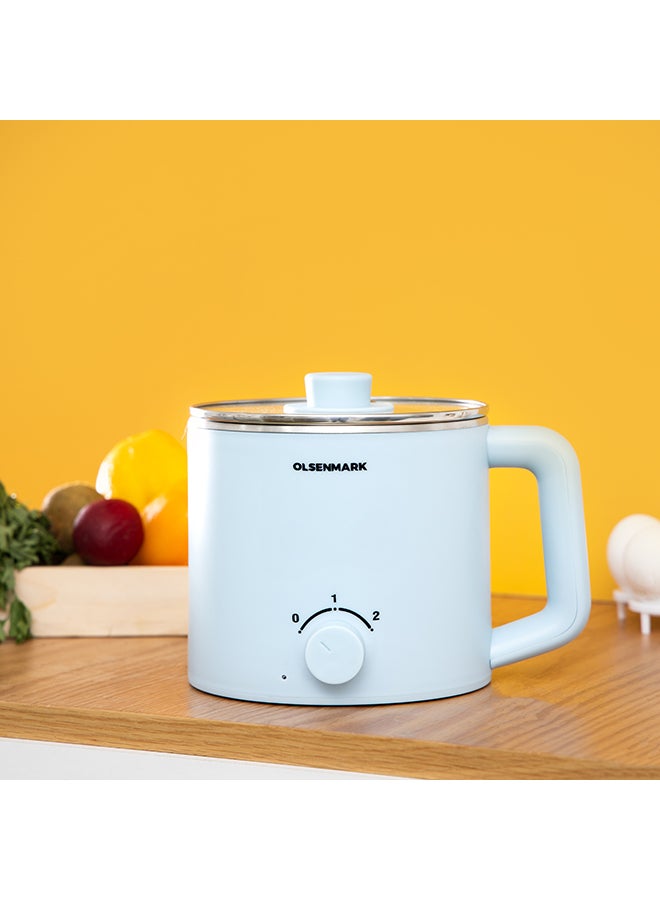 Olsenmark - Electric multi Kettle, Anti-Hot Outer Body, Over Heating and Boil Dry Protection 1.6 L 600 W OMK2466 Blue - Image 1