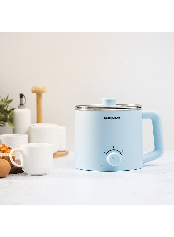 Olsenmark - Electric multi Kettle, Anti-Hot Outer Body, Over Heating and Boil Dry Protection 1.6 L 600 W OMK2466 Blue - Image 1