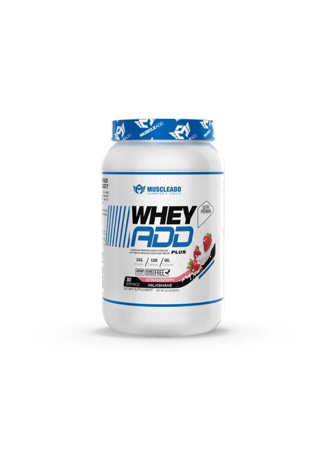 Muscle Add Whey Add-30Serv.-1020G, Strawberry MilkShake