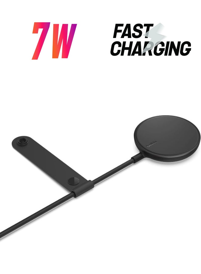 belkin - Magnetic Wireless Charger Pad 7.5W - Magsafe Compatible Apple Wireless Charger, Safe And Secure Wireless Charger For Apple iPhone 15/14/13/12 Series Black - Image 1