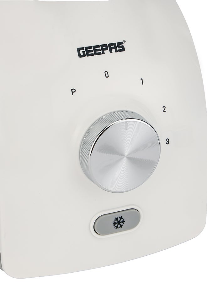 GEEPAS - 3-In-1 Blender With Stainless Steel Blades, Turbo Button For Ice Crushing, 3 Speed With Pulse Function, Overheat Protection, Powerful Motor 1.8 L 600 W GSB44034N Multicolour - Image 1