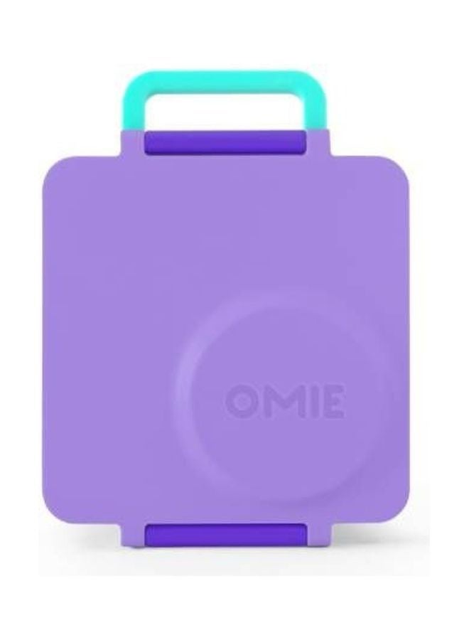 Omielife 2nd Gen Kids Bento Box with Insulated Thermos Plastic Purple/Dark Purple 21.59 x 19.05 x 7.62cm - Image 2