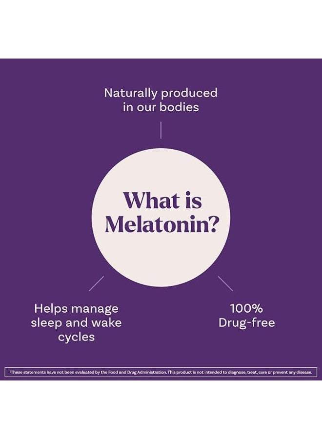 Natrol atrol Sleep+ Calm Melatonin Gummies for Adults, Sleep Gummies, Strawberry Flavor, 60 Gummies, 30 Day Supply - Image 4