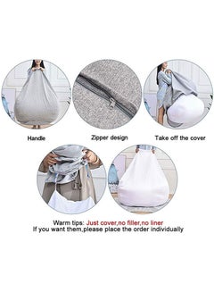 PANDOZ Ultra-Soft Bean Bag Relaxing Chair Grey 85 x 35 x 65cm  - Image 2