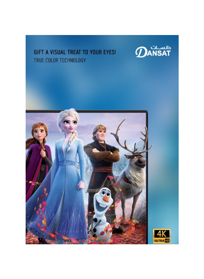 دانسات - تلفزيون ذكي يعمل بنظام اندرويد مقاس 50 بوصة بدقة Ultra HD 4K مزود بحامل التثبيت على الحائط DTD5021BU DTD5022BU DTD50BU اسود - Image 1