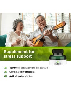 SWANSON Full Spectruma Ashwagandha 100 Vegan Capsules  - Image 3