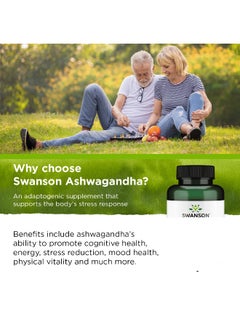 SWANSON Full Spectruma Ashwagandha 100 Vegan Capsules  - Image 4