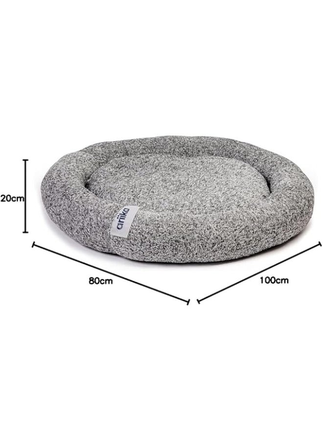 Snoozy Pet Bed Grey 80 x 100 x 20cm