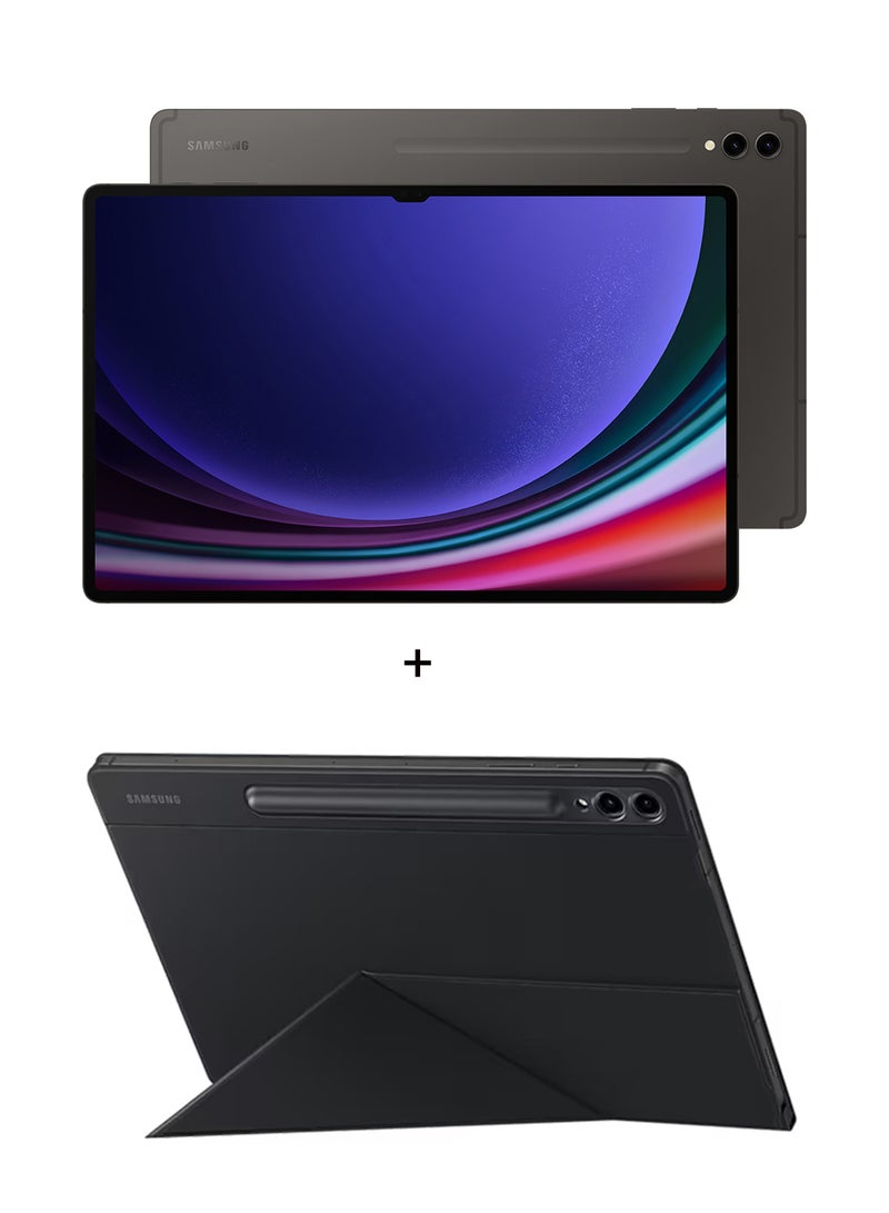 Samsung Galaxy Tab S9 Ultra Graphite 12GB RAM 256GB 5G With Smart Book Cover - Middle East Version - Image 1