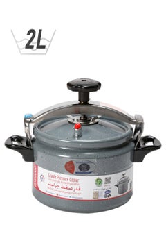 Badraig Aluminum Granite Pressure Cooker Gray 2Liters  - Image 1