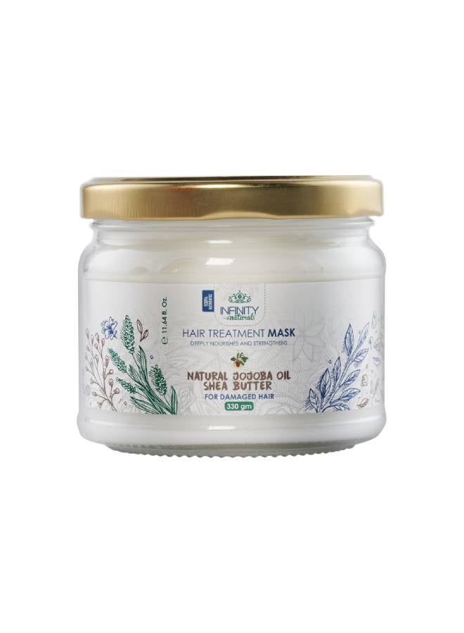 Infinity Naturals Hair Treatment Mask 100 % Natural Jojoba Oil  & Shea Butter - White 330grams
