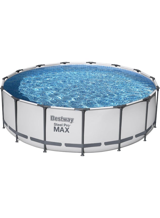 Bestway Pool Set 457X122Cm, Blue, 56438, Steel Pro Max 15' x 48 inch/4.57m x 1.22m Pool Set 56438 396x122cm  - Image 2