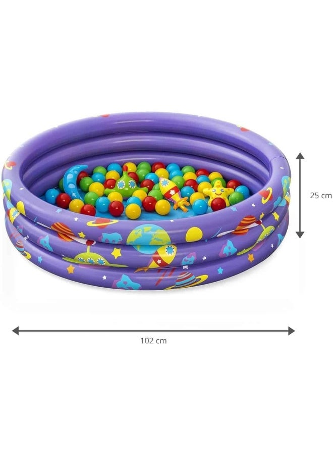 Î¦40" x H10" Intergalactic Surprise Ball Pit 102x25cm