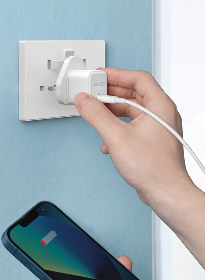 Anker iPhone 16 Pro 20W USB C Fast Charger, PowerPort III Cube for iPhone 16/16 Pro/16 Plus/16 Pro Max, 15/14 Series, Samsung, iPad, Huawei, Xiaomi, Vivo, Oppo and More White  - Image 3
