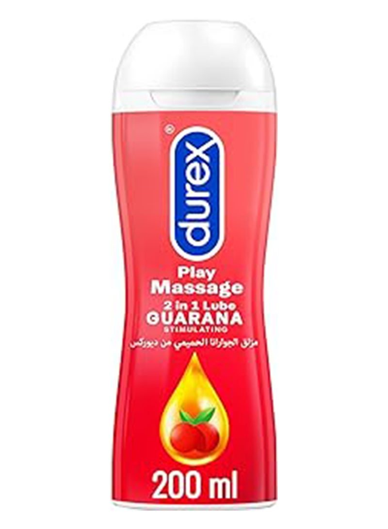Durex - Play Stimulating Massage 2 In 1 Lube Arousing Guarana Gel 200ml - Image 1