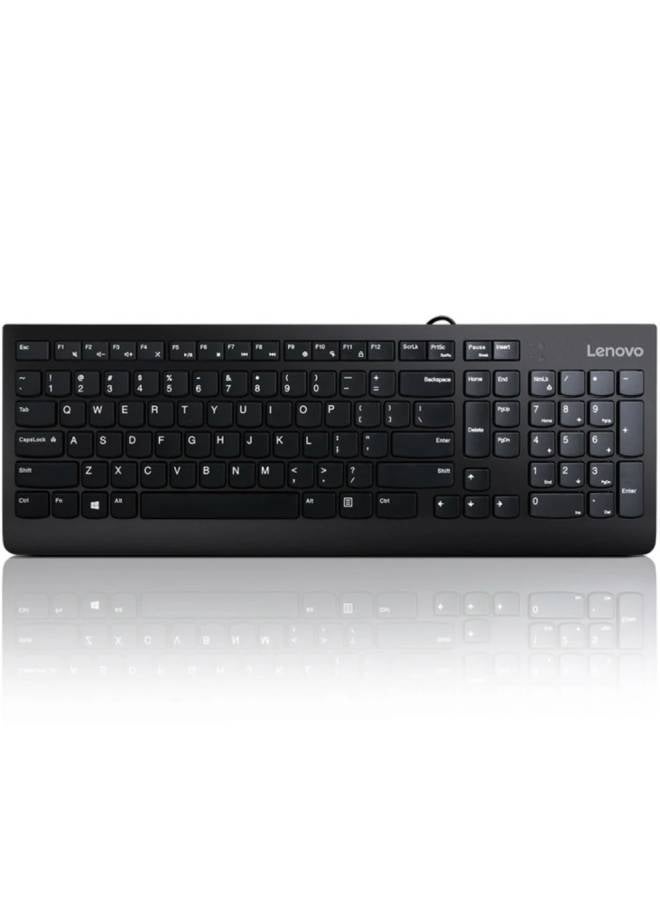 Lenovo 300 USB Keyboard Wired Adjustable Tilt Black  - Image 2