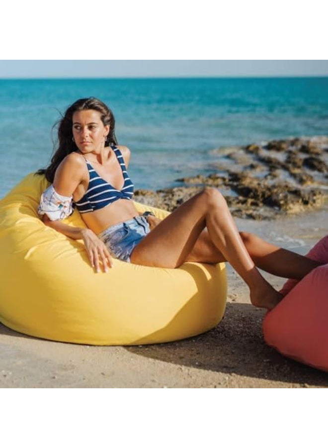 Ariika Koze Luxury bean bags Outdoors Yellow 100 D x 70 Hcm  - Image 2