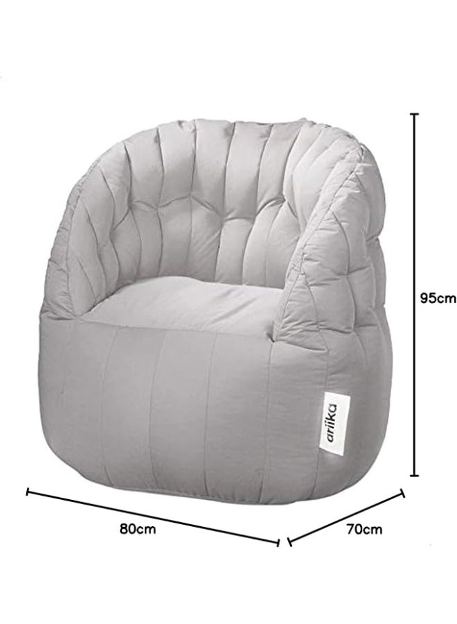 Ariika - Pearl Luxury bean bags Outdoors Grey 80 D x 95 Hcm - Image 1