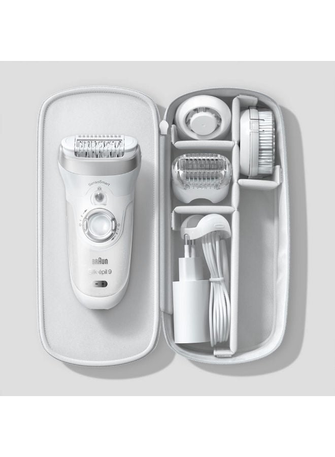 BRAUN MBSES9 Senso Smart Epilator With SPA Brushes Wet And Dry Special Design With Travel Bag White - Image 3