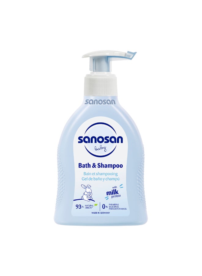 sanosan Baby Bath & Shampoo 200ml