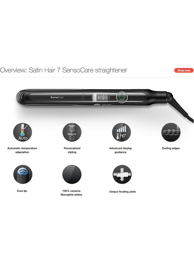 BRAUN - Senso Care Hair Styler ST780 With Automatic Temperature Adaptation Black - Image 1