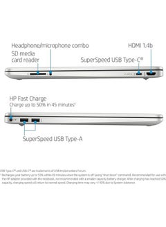 HP 15-EF2127 (Upgraded Version) Laptop With 15.6-Inch Full HD Display, AMD Ryzen 5 5500 Processer/8GB RAM/256GB SSD/AMD Radeon Graphics/Windows 10 Home English Silver  - Image 5