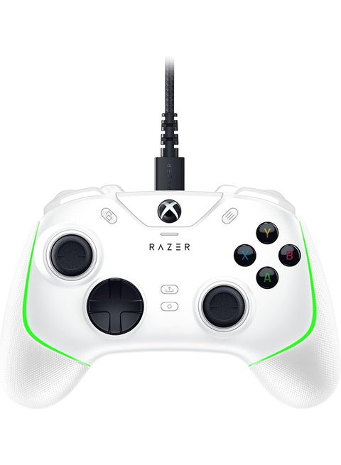 Wolverine V2 Chroma Wired Gaming Pro Controller for Xbox Series X|S, Xbox One, PC, RGB Lighting, Remappable Buttons & Triggers, Mecha-Tactile Buttons & D-Pad, Trigger Stop-Switches - White