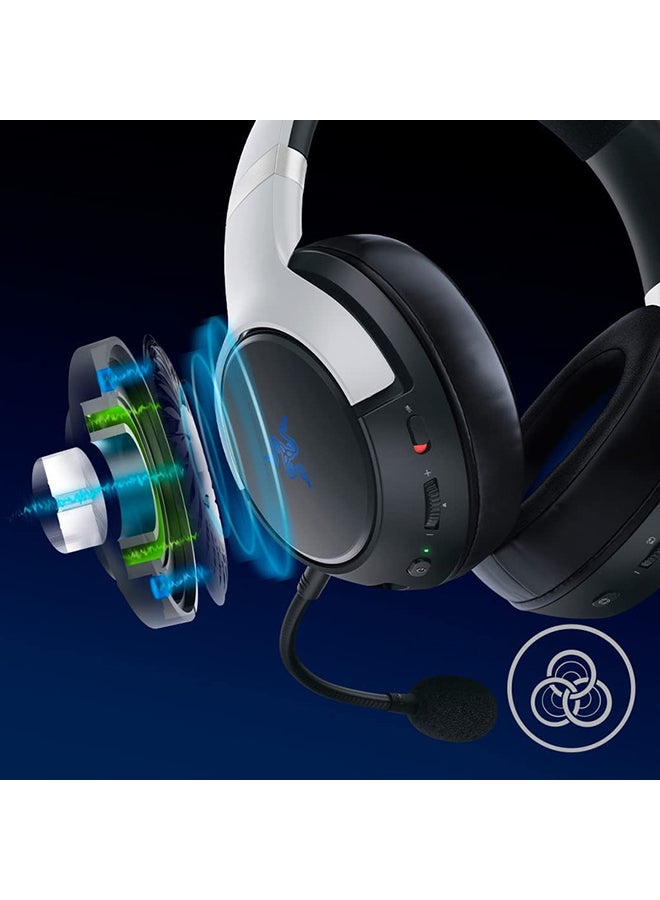 RAZER - Razer Kaira Pro Dual Wireless Playstation 5 Headset, Razer TriForce Titanium 50mm Drivers, Detachable Razer HyperClear Supercardioid Mic - Image 1