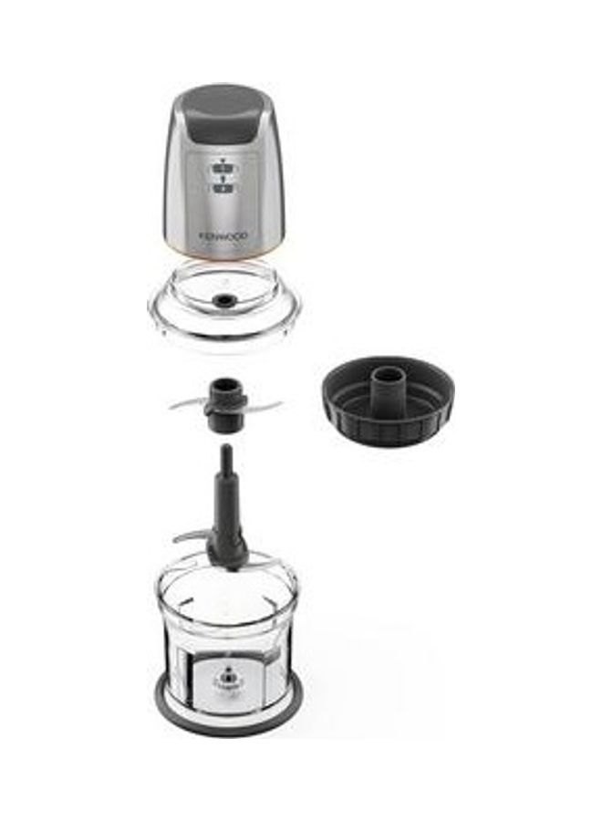 KENWOOD Chopper, 2 Speeds, Stainless Steel Quad Blade, Ice Crush Function, Mayonnaise Attachment, 0.5 L 500 W CHP61.100WH White/Silver - Image 2