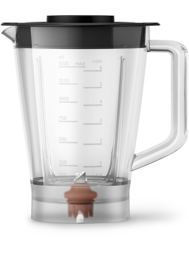 Philips Food Processor 5000 Series - 2 Speeds, 6 Accessories including 1.5L Bowl & 1.5L Blender Jar, 1.5 L 750 W HR7302/90 Black - Image 5