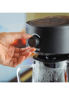 GEEPAS Ice Tea/ Coffee Maker, With Permanent Nylon Filter, GCM41516 | Ice Tea Maker with Infusion Pitcher for Hot/Cold Water | Iced Coffee Maker for Ground Coffee with Brew Strength Selector 2.5 L 700 W GCM41516 Black  - Image 5