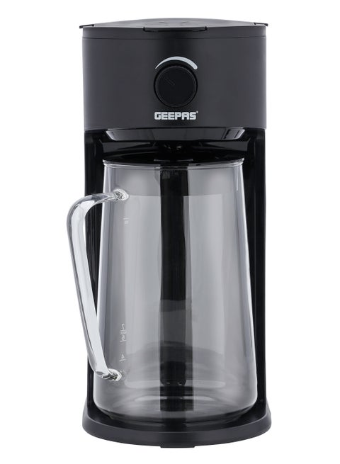 Ice Tea/ Coffee Maker, With Permanent Nylon Filter, GCM41516 | Ice Tea Maker with Infusion Pitcher for Hot/Cold Water | Iced Coffee Maker for Ground Coffee with Brew Strength Selector 2.5 L 700 W GCM41516 Black