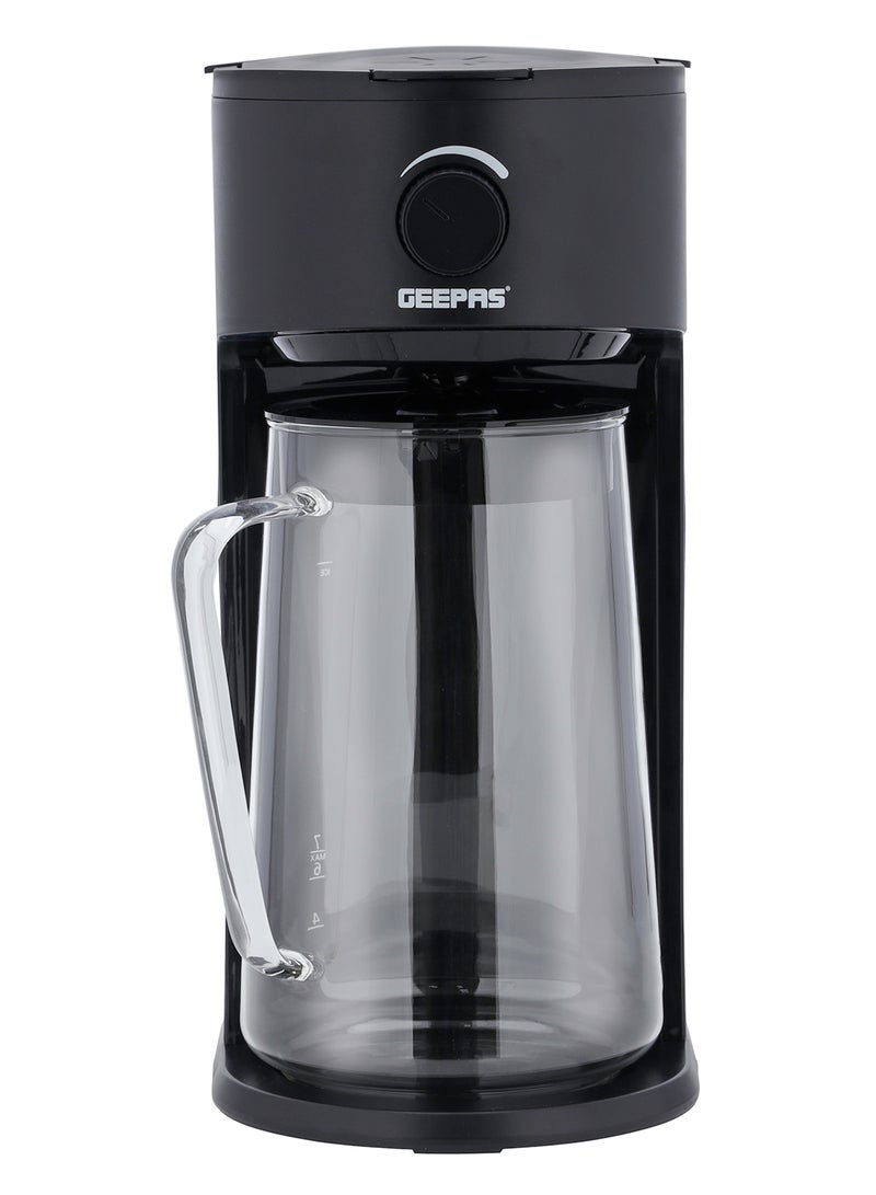 GEEPAS - Ice Tea/ Coffee Maker, With Permanent Nylon Filter, GCM41516 | Ice Tea Maker with Infusion Pitcher for Hot/Cold Water | Iced Coffee Maker for Ground Coffee with Brew Strength Selector 2.5 L 700 W GCM41516 Black - Image 1