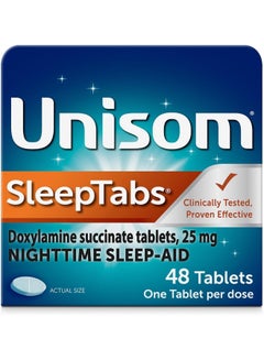 SleepTabs, Nighttime Sleep-aid, Doxylamine Succinate, 48 Tablets