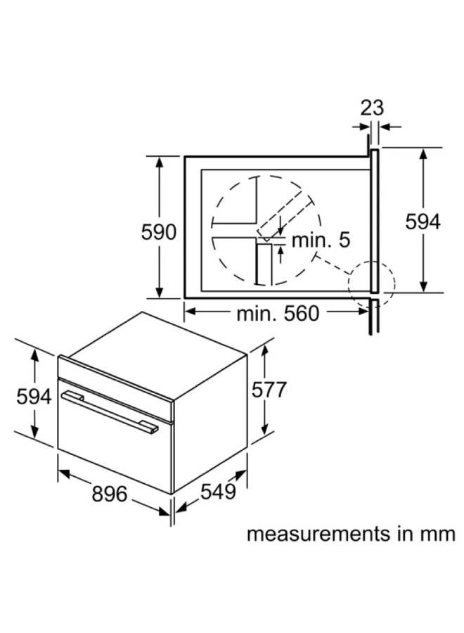 BOSCH فرن بوش غاز بلت ان بشواية غاز 90سم VGD011BR0M Silver - Image 5