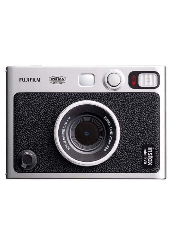 FUJIFILM Instax Mini EVO Hybrid Instant Camera – Black (USB-C) | Instant Print with Digital Preview, Creative Modes & Built-In Selfie Mirror - Image 1