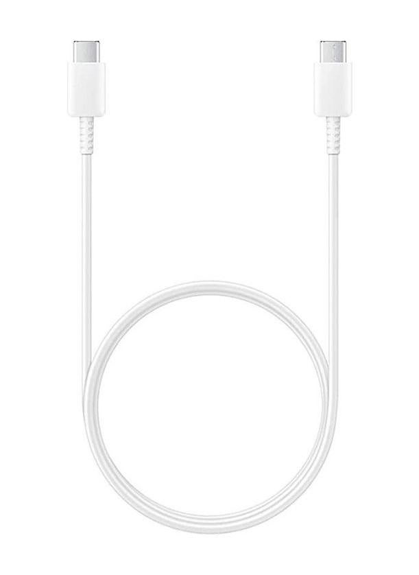 سامسونج كابل شحن فائق السرعة من USB-C إلى USB-C أبيض - Image 2