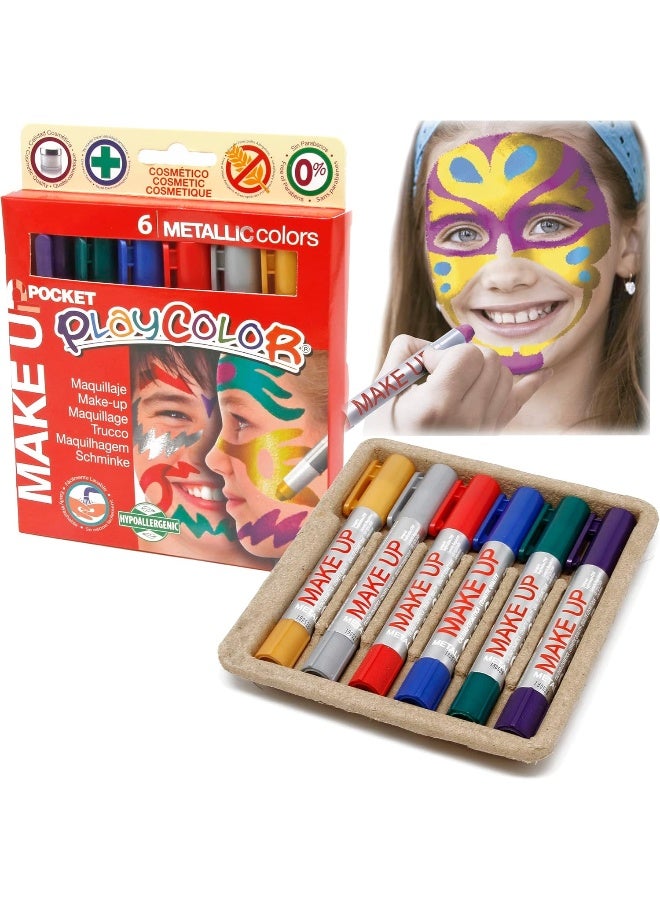 Make up Metallic Pocket, 6 Count 15.6x2.2x19.3cm