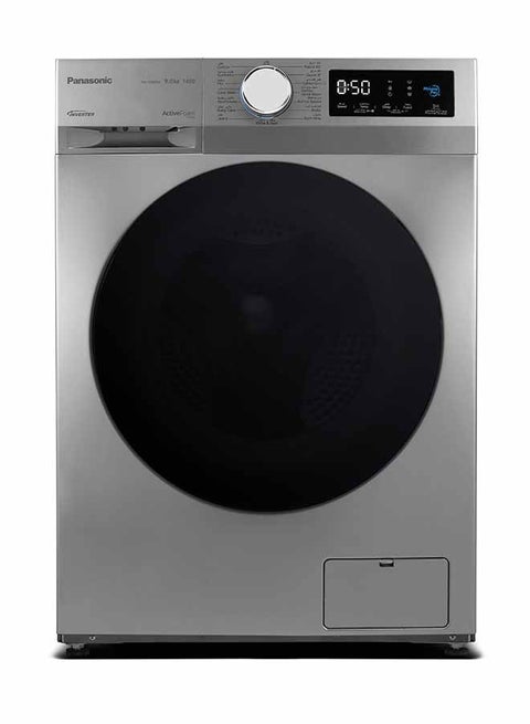 9Kg Front Load Washing Machine, 1400 RPM with 15 programmes, Abaya Wash By Gentle Hand Wash/ Active Foam by Active Speed/ Inverter / Pause & Add Function 9 kg 280 W NA-149MG4LAE Silver