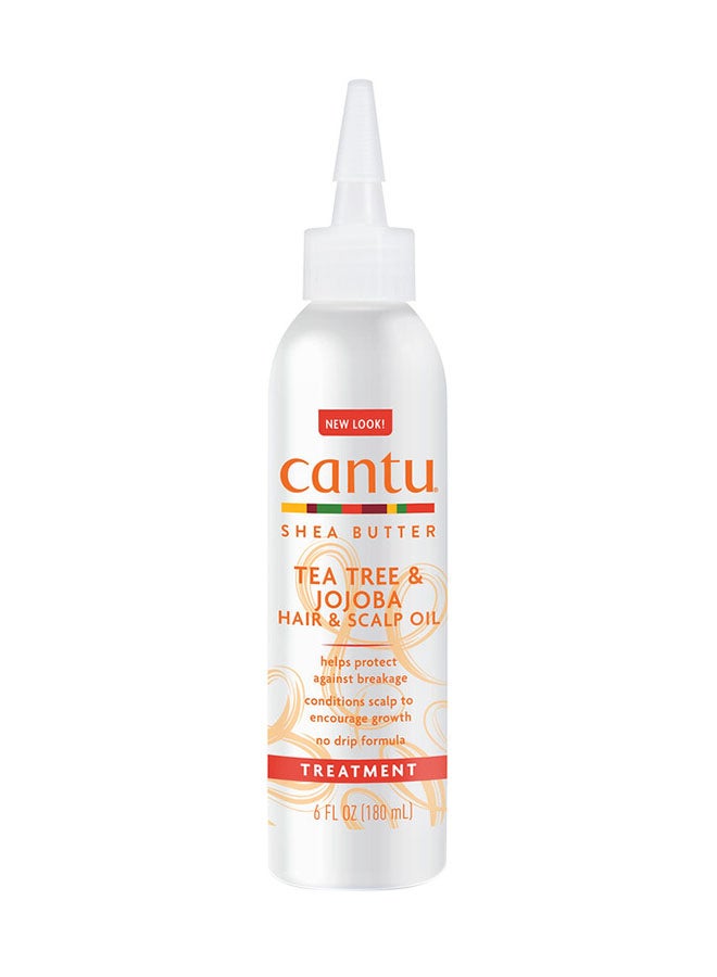 Cantu - Pack Of 2 Shea Butter Natural Tea Tree And Jojoba Scalp Oil 360ml - Image 1